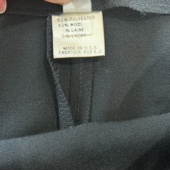 Theory Black Wool Dress Pencil Skirt Women’s size 10 - Picture 3 of 5